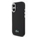 Lacoste PVC Iconic Petit Pique Metal Logo MagSafe kryt iPhone 16 čierny 57983130052