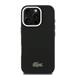 Lacoste PVC Iconic Petit Pique Metal Logo MagSafe kryt iPhone 16 Pro čierny 57983130051