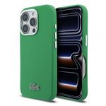 Lacoste PVC Iconic Petit Pique Metal Logo MagSafe kryt iPhone 16 Pro Max zelený 57983130049