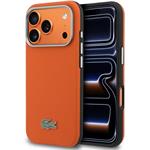Lacoste PVC Petit Pique Semi Wrap MagSafe pre iPhone 17 Pro oranžový 57983130079