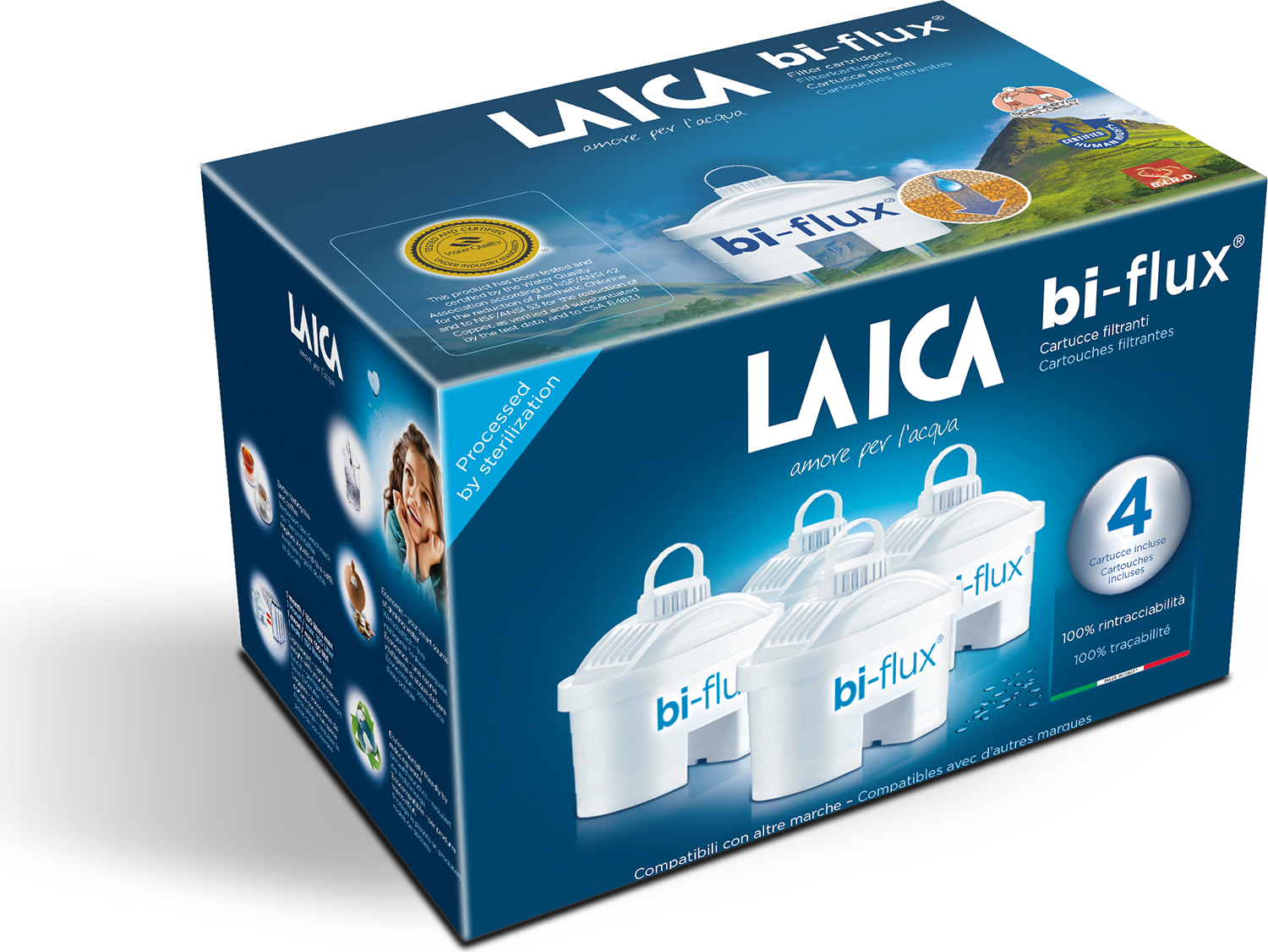 Laica Bi-Flux Cartridge 4ks LAI F4M