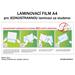Laminovacia fólia Fellowes / OEM lesklé 10ks A3, 100mic, COLD pro jednostrannou laminaci za studena lamfilmsticka3