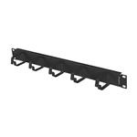 Lanberg 19" CABLE MANAGMEMENT 5 RINGS TYPE B 1U BLACK AK-1701-B