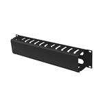 Lanberg 19" CABLE MANAGMEMENT METAL 2U TYPE A BLACK AK-1705-B