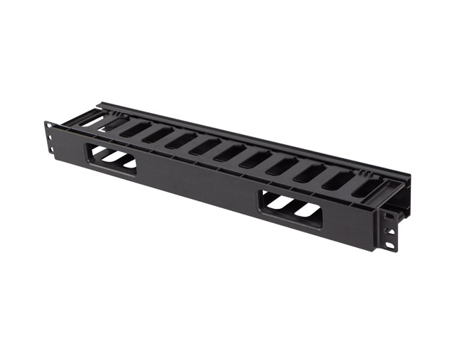 Lanberg 19" CABLE MANAGMEMENT PLASTIC 1U TYPE A BLACK AK-1703-B