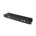 Lanberg 19" CABLE MANAGMEMENT PLASTIC 1U TYPE A BLACK AK-1703-B