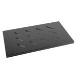 LANBERG 19" PEVNÁ POLICE 1U/465X315MM MAX. NOSNOST DO 120 KG ČERNÁ AK-1002-B