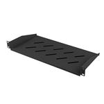 Lanberg 19" PEVNÁ POLICE 1U/483X220MM MAX. NOSNOST DO 25 KG ČERNÁ AK-1014-B