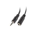 LANBERG adaptér Minijack 3.5mm (M) 3PIN na 2x Minijack 3.5mm (F) 3PIN kabel 10cm, černý