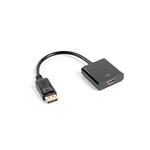 LANBERG DISPLAYPORT(M) 1.2->HDMI(F) ADAPTÉR 10CM ČERNÝ AD-0009-BK