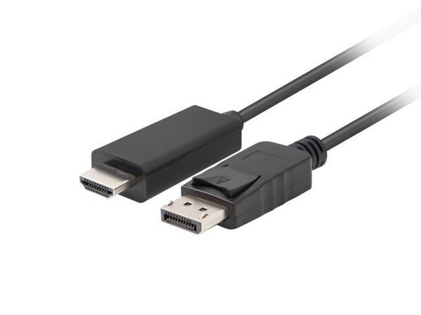 LANBERG DISPLAYPORT(M) V1.1 ->HDMI(M) KABEL 1M ČERNÝ CA-DPHD-11CC-0010-BK