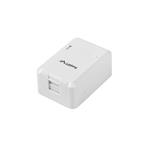 Lanberg EMPTY SURFACE-MOUNT BOX FOR KEYSTONE 1-PORT
