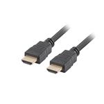LANBERG High Speed HDMI 1.4 + Ethernet kabel, 4K@30Hz, CCS, M/M, délka 1m, černý, zlacené konektory CA-HDMI-11CC-0010-BK