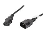 LANBERG IEC 320 C13 na C14 kabel 5M VDE černý CA-C13E-11CC-0050-BK