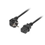 LANBERG IEC 320 C19 napájecí kabel 1.8M 16A VDE černý CA-C19C-10CC-0018-BK