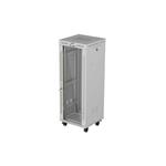 LANBERG INSTALAČNÍ RACK 19" 32U 600X600 ŠEDÉ SKLENĚNÉ DVEŘE LCD (FLAT PACK) V2 FF01-6632-12SL