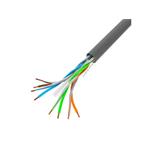 LANBERG LAN KABEL 1GB/S 305M PEVNÝ CCA ŠEDÝ LCU6-10CC-0305-S