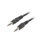 LANBERG MINIJACK 3.5MM(M) 3 PIN->2X RCA (CINCH)(M) CABLE 1.5M CA-MJMJ-10CC-0012-BK