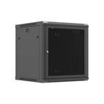 LANBERG NÁSTĚNNÁ INSTALAČNÍ SKŘÍŇ 19" 12U 600X600 ČERNÉ PERFOROVANÉ DVEŘE (PLOCHÉ BALENÍ) WF01-6612-23B