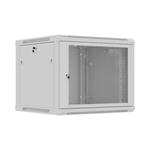 LANBERG NÁSTĚNNÁ INSTALAČNÍ SKŘÍŇ 19" 9U 600X600 ŠEDÉ PERFOROVANÉ DVEŘE (PLOCHÉ BALENÍ) WF01-6609-23S