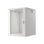 LANBERG Nástěnná jednodílná skříň 19", 15U 600x600 (v rozloženém stavu) šedá (RAL7035) WF01-6615-10S