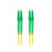 LANBERG optický patch cord SM LC/APC-LC/APC duplex 1m LSZH G657A1 průměr 3mm, barva žlutá FO-LALA-SD11-0010-YE