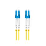 LANBERG optický patch cord SM LC/UPC-LC/UPC duplex 1m LSZH G657A1 průměr 3mm, barva žlutá FO-LULU-SD11-0010-YE