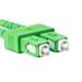 LANBERG optický patch cord SM LC/UPC-SC/APC duplex 0.5m LSZH G657A1 průměr 3mm žlutá FO-LUSA-SD11-0005-YE