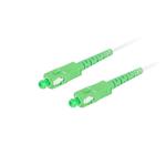 LANBERG optický patch cord SM SC/APC-SC/APC simplex 5m LSZH G657B3 průměr 3mm, barva bílá FO-SASA-SS31-0050-WH