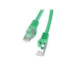 LANBERG Patch kabel CAT.6 FTP 10M zelený Fluke Passed PCF6-10CC-1000-G