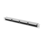 Lanberg PATCH PANEL 24 PORT 1U 19" CAT.6A UTP GREY PPUA-1024-S