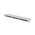 LANBERG PATCH PANEL 24 PORTŮ 1U 19" CAT.5E UTP S POLICÍ ŠEDÝ PPU5-1124-S