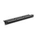 LANBERG PATCH PANEL 24 PORTŮ 1U 19" CAT.6 UTP S POLICÍ ČERNÝ PPU6-1124-B