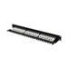 LANBERG PATCH PANEL 24 PORTŮ 1U 19" CAT.6 UTP S POLICÍ ČERNÝ PPU6-1124-B