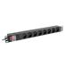 Lanberg POWER DISTRIBUTION UNIT (PDU) 19" LANBERG 1U 16A 2M 8X FRENCH OUTLETS BLACK PDU-08E-0200-BK