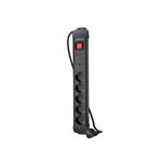 LANBERG PŘEPĚŤOVÁ OCHRANA SP1 3M 5X SCHUKO ZÁSUVKY ČERNÁ SP1-05F-0300-BK