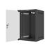 LANBERG RACK CABINET 10” WALL-MOUNT 9U/280X310 (FLAT PACK) WITH GLASS DOOR BLACK WF10-2309-10B