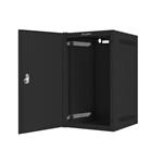 LANBERG RACK CABINET 10” WALL-MOUNT 9U/280X310 FOR SELF-ASSEMBLY WITH METAL DOOR BLACK (FLAT PACK) WF10-2309-00B