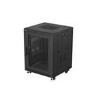 Lanberg RACK CABINET 19" FREE-STANDING 15U/600X600 (FLAT PACK) WITH MESH DOOR BLACK FF01-6615-23B