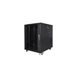 LANBERG RACK CABINET 19" FREE-STANDING 15U/600X800 BLACK (FLAT PACK) FF01-6815-12B