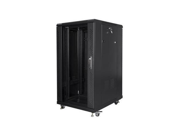 LANBERG RACK CABINET 19" FREE-STANDING 22U/600X800 BLACK (FLAT PACK) FF01-6822-12B