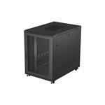Lanberg RACK CABINET 19" FREE-STANDING 22U/800X1200 (FLAT PACK) WITH MESH DOOR BLACK FF01-8222-23B