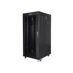 LANBERG RACK CABINET 19" FREE-STANDING 27U/800X1000 (FLAT PACK) BLACK WITH GLASS DOOR LCD FF01-8027-12BL