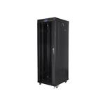 LANBERG RACK CABINET 19" FREE-STANDING 37U/600X800 (FLAT PACK) WITH GLASS DOOR LCD BLACK FF01-6837-12BL
