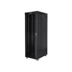 LANBERG RACK CABINET 19" FREE-STANDING 42U/800X1000 (FLAT PACK) WITH GLASS DOOR LCD BLACK FF01-8042-12BL