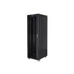 LANBERG RACK CABINET 19" FREE-STANDING 42U/800X800 (FLAT PACK) WITH GLASS DOOR LCD BLACK FF01-8842-12BL