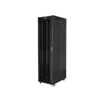 LANBERG RACK CABINET 19" FREE-STANDING 47U/800X1000 (FLAT PACK) WITH GLASS DOOR LCD BLACK FF01-8047-12BL