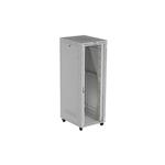 Lanberg RACK CABINET 19" FREE-STANDING 47U/800X1000 (FLAT PACK) WITH GLASS DOOR LCD GREY V2 FF01-8047-12SL