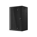 LANBERG RACK CABINET 19" WALL-MOUNTED 18U 570X450 FAST ASSEMBLY (FLAT PACK) BLACK WFFA-5418-10B