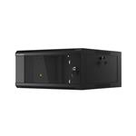 LANBERG RACK CABINET 19" WALL-MOUNTED 4U 570X600 FAST ASSEMBLY (FLAT PACK) BLACK WFFA-5604-10B